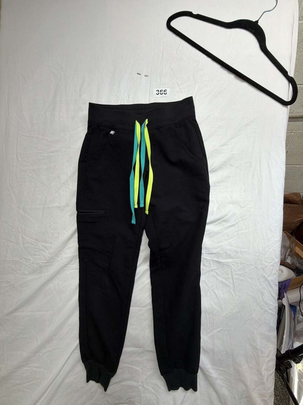 FIGS Technical Collection Black Scrub Jogger Pants XXS